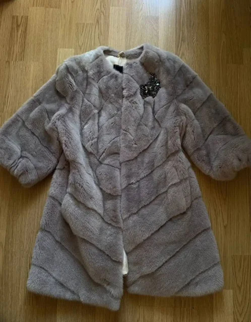 Шуба норковая Fellicci серо-сиреневого цвета - Верхняя одежда в Химки