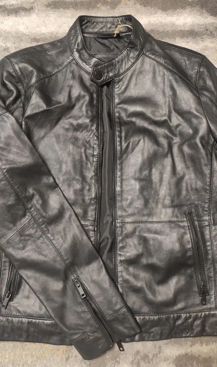 Куртка кожаная UF4M - Снежная Королева, размер 48 - Куртки (Одежда) в Химки