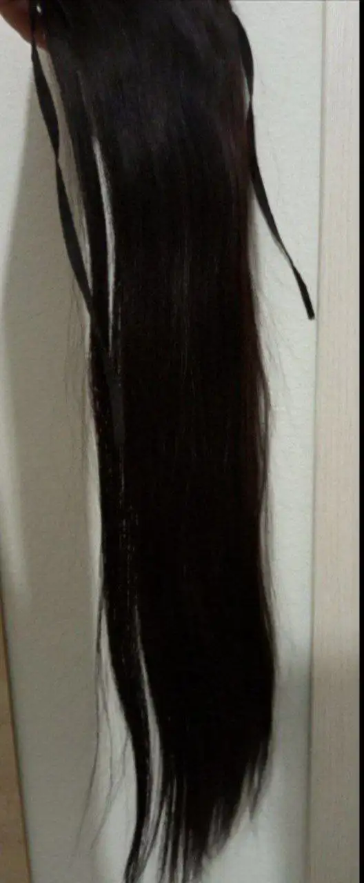 Натуральный хвост прямого волоса 60 см - Накладные волосы (Красота и здоровье) в Химки