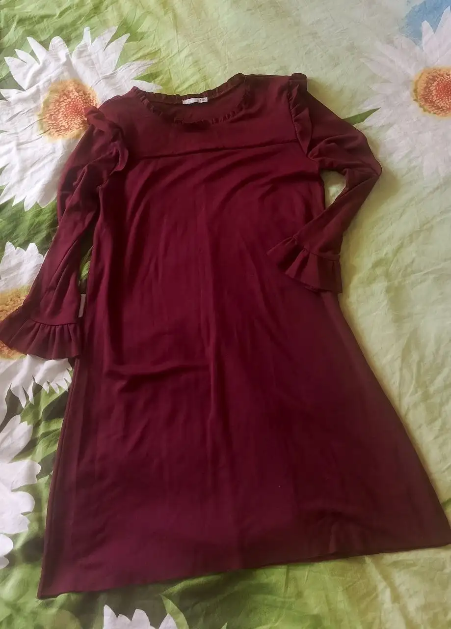 Платье Zara бордовое размер S - Платья (Одежда) в Химки