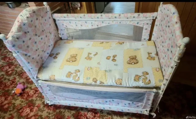 Детская кроватка 120x60 с матрасом на колесиках - Детские кроватки в Химки