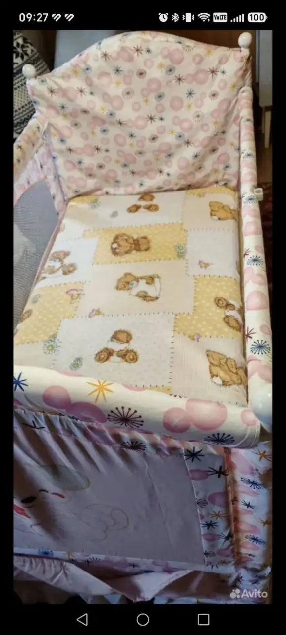 Детская кроватка 120x60 с матрасом на колесиках - Кроватки (Товары для детей) в Химки