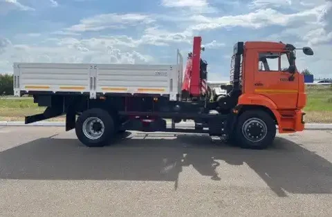 Продажа б/у бортового автомобиля КАМАЗ 43253-2010-69 с КМУ RUSMAN 402B - Авто в Набережные Челны