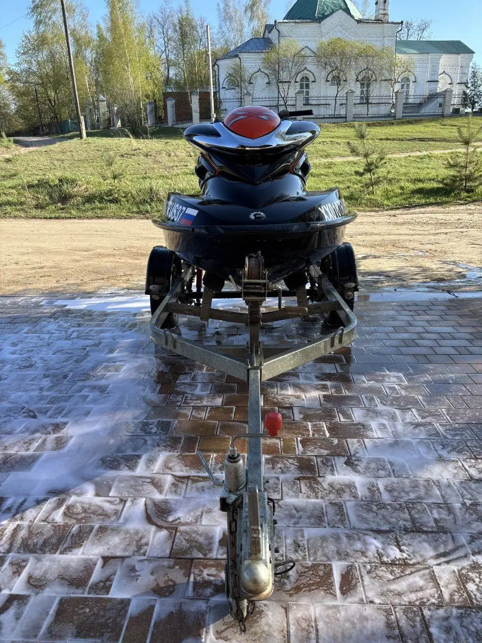 Лодочный мотор BRP 255 2011 года с прицепом - Лодочные моторы (Хобби и отдых) в Москва