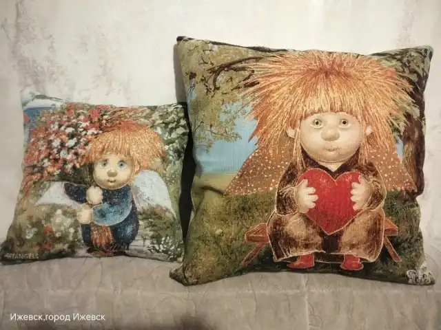Декоративные подушки разных размеров