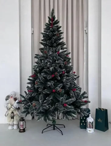 Елка новая в коробке 150 см с шишками и ягодами - частное объявление в Ижевск