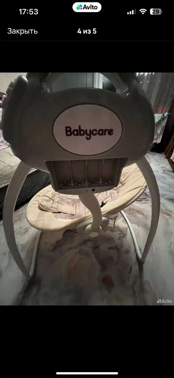 Качель для новорожденных с неработающей музыкой - Качели для новорожденных (Товары для детей) в Неизвестно