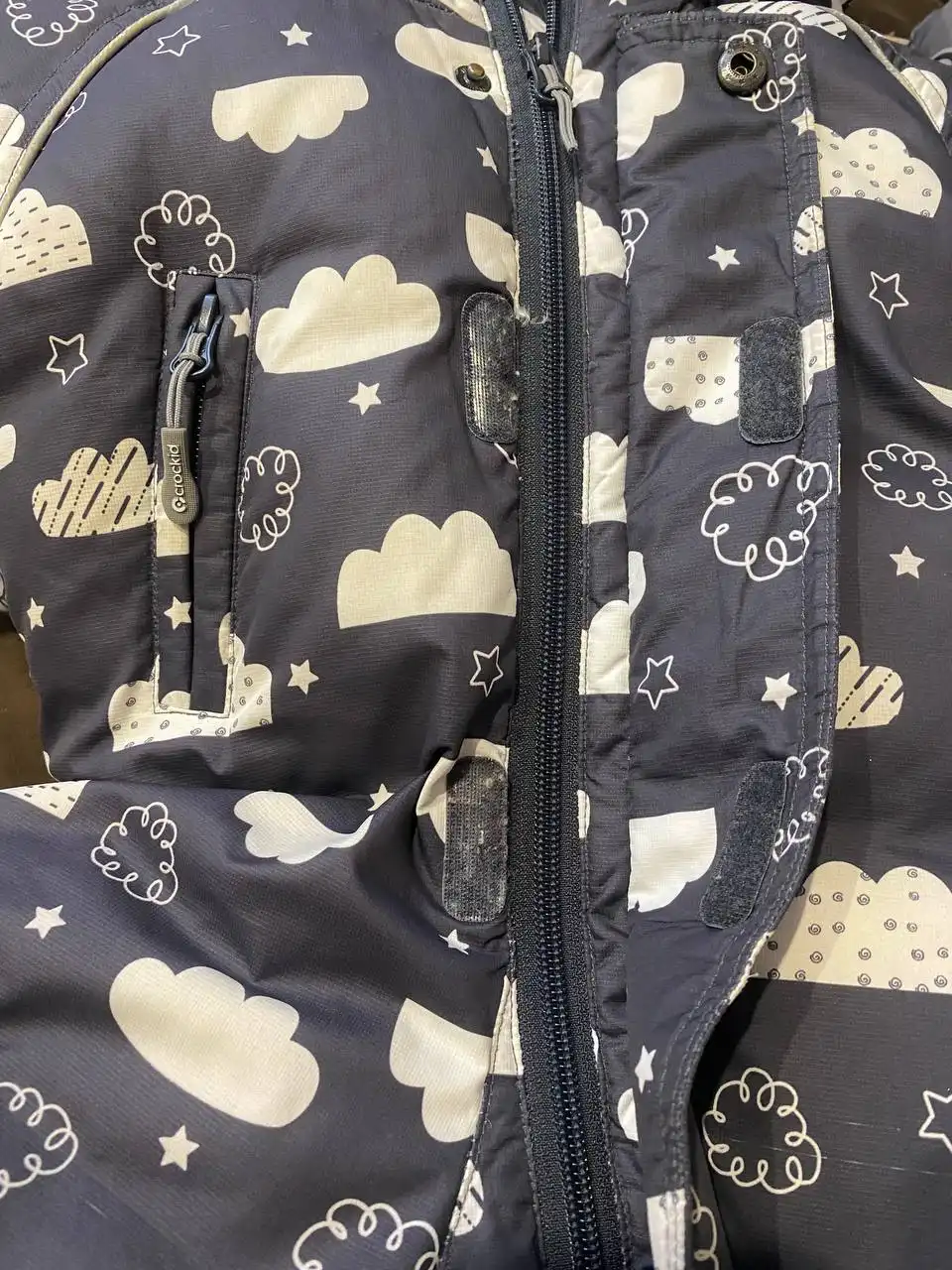 Зимний комбинезон 68-74 с варежками