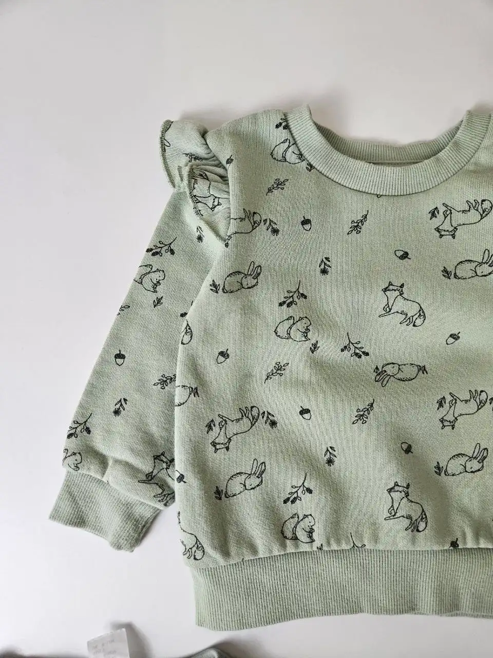 Свитшот и лонг в рубчик детские