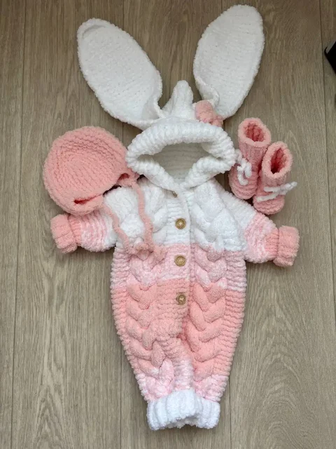 Плюшевый комплект для малыша ручной работы - Одежда для новорожденных в Неизвестно