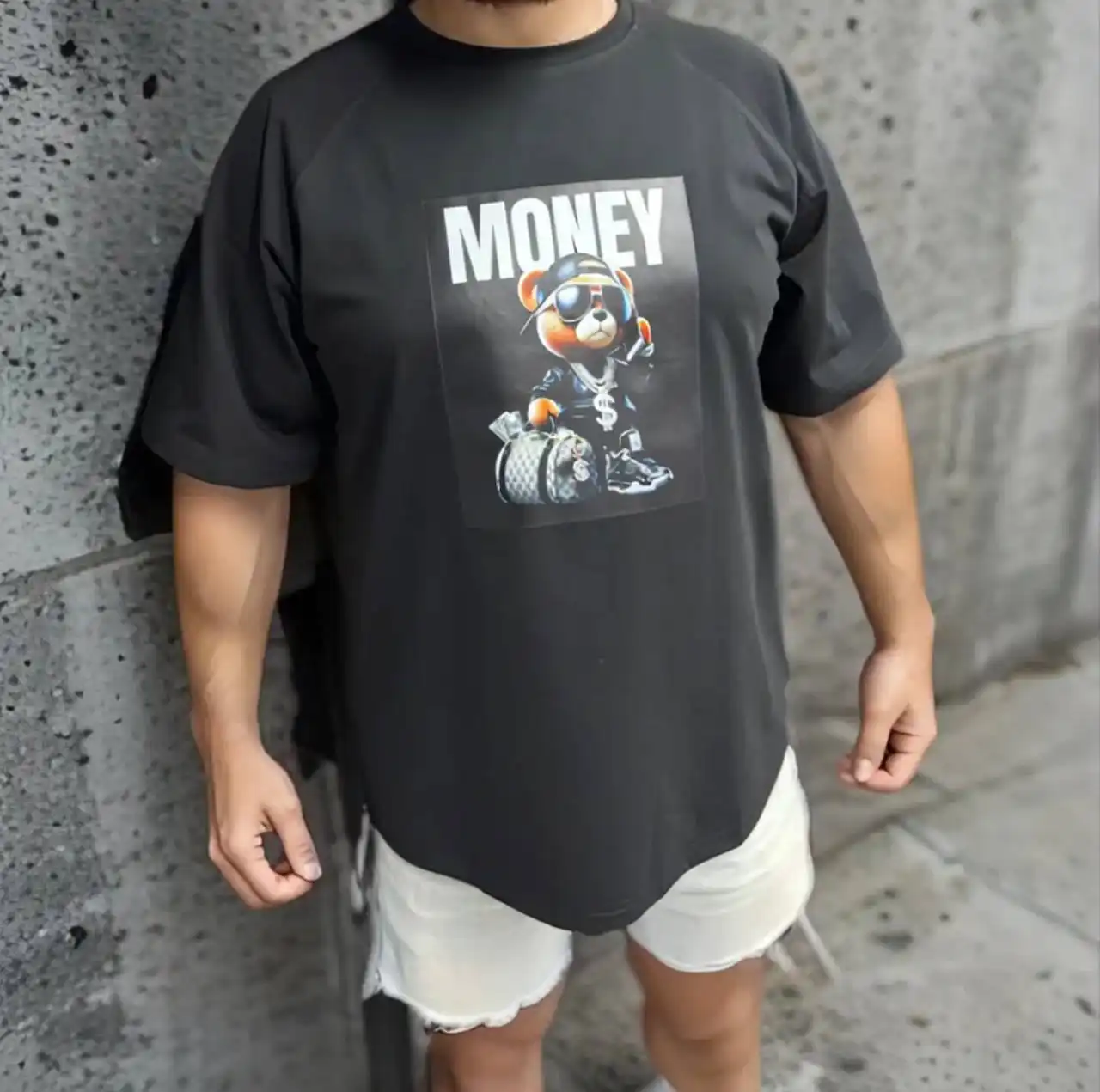 Печать принтов на футболках 260гр оверсайз