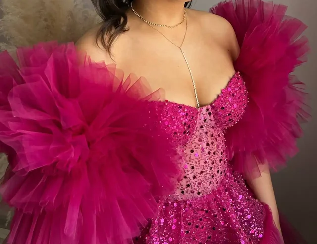 Вечернее платье Naominabi ярко-фуксия размер 44-46 - Платья в Казань