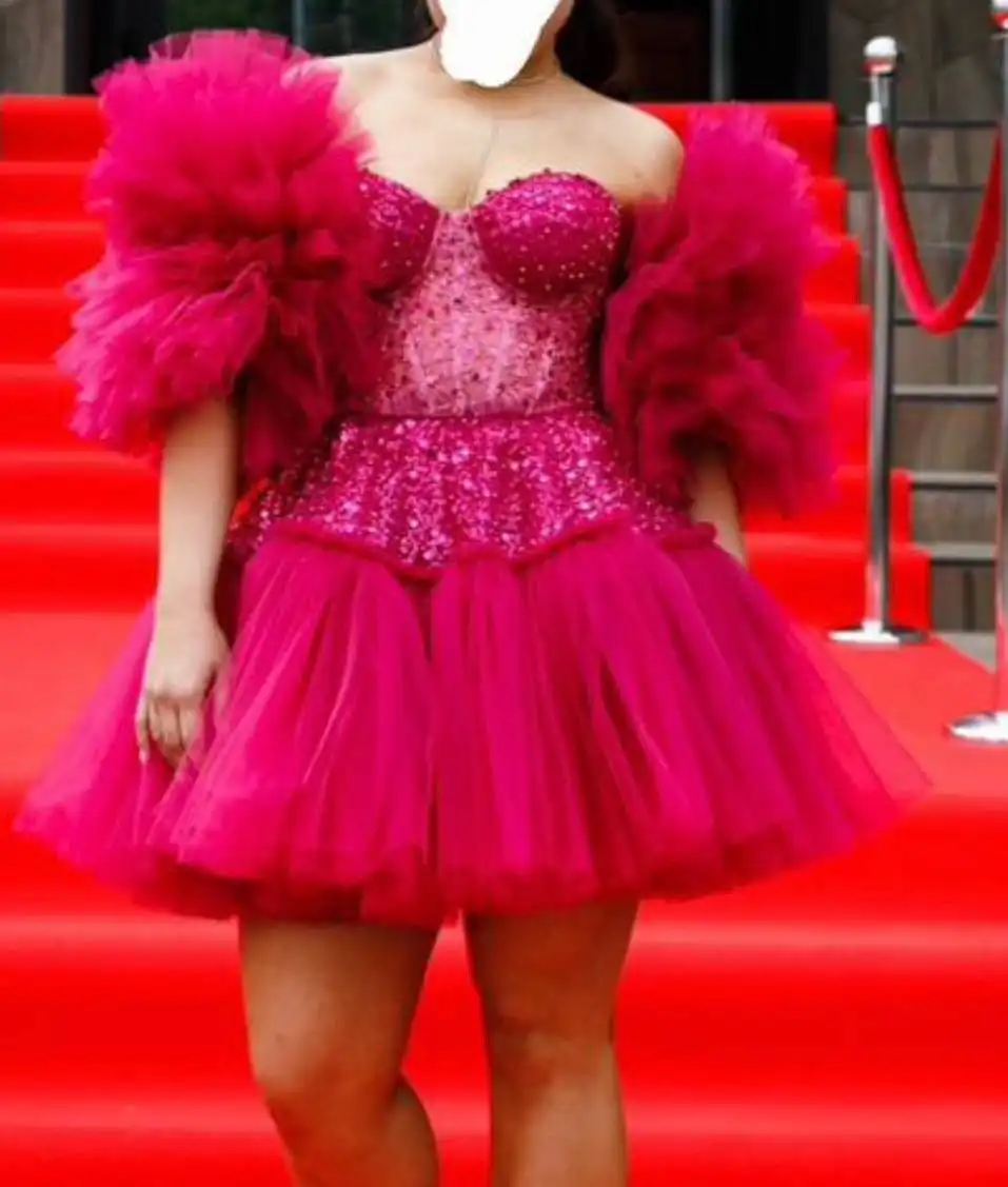 Вечернее платье Naominabi ярко-фуксия размер 44-46 - Платья (Одежда) в Казань