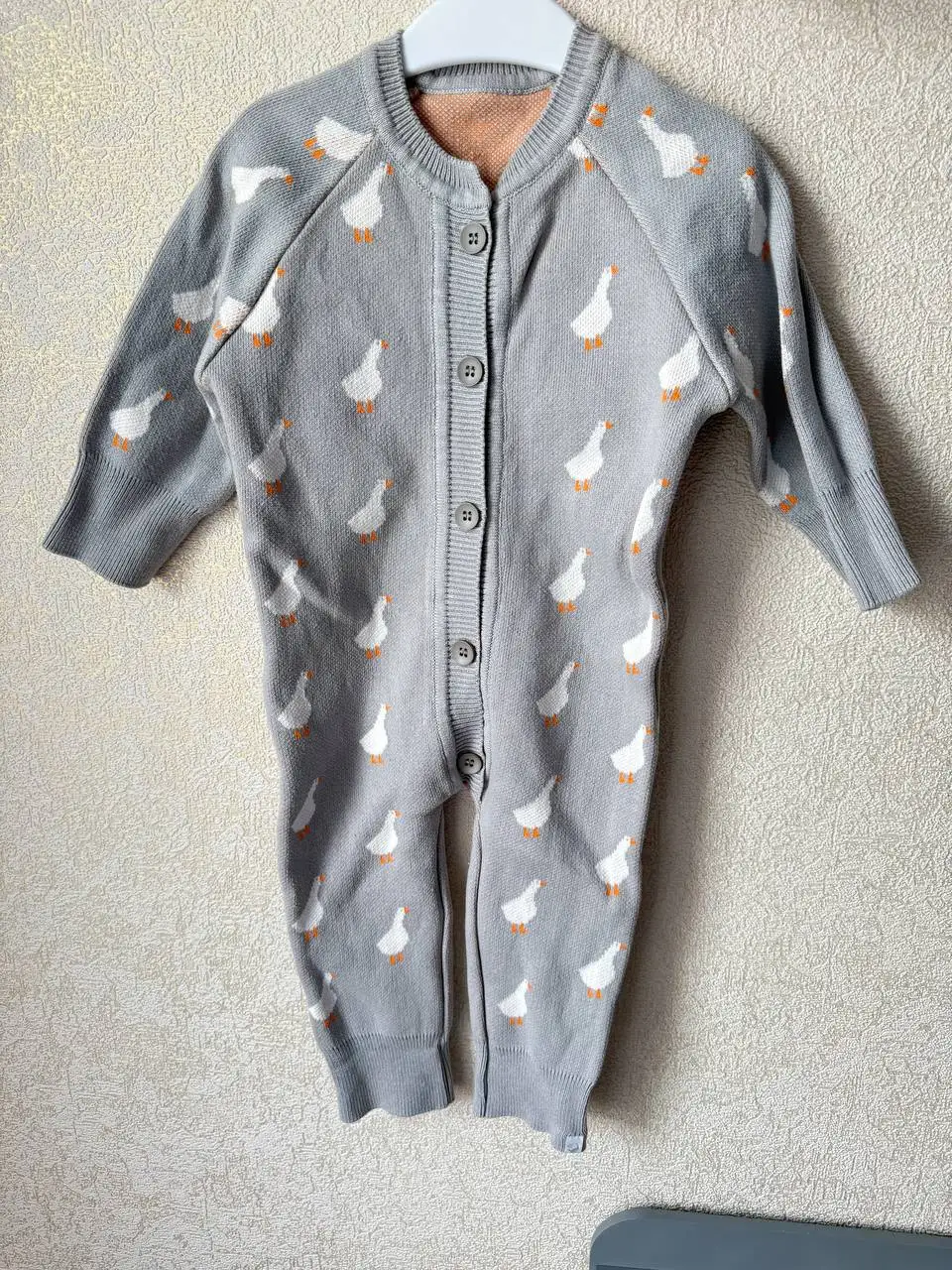 Хлопковый вязаный комбинезон для малышей размер 74-80 - Товары для детей (Барахолка) в Казань