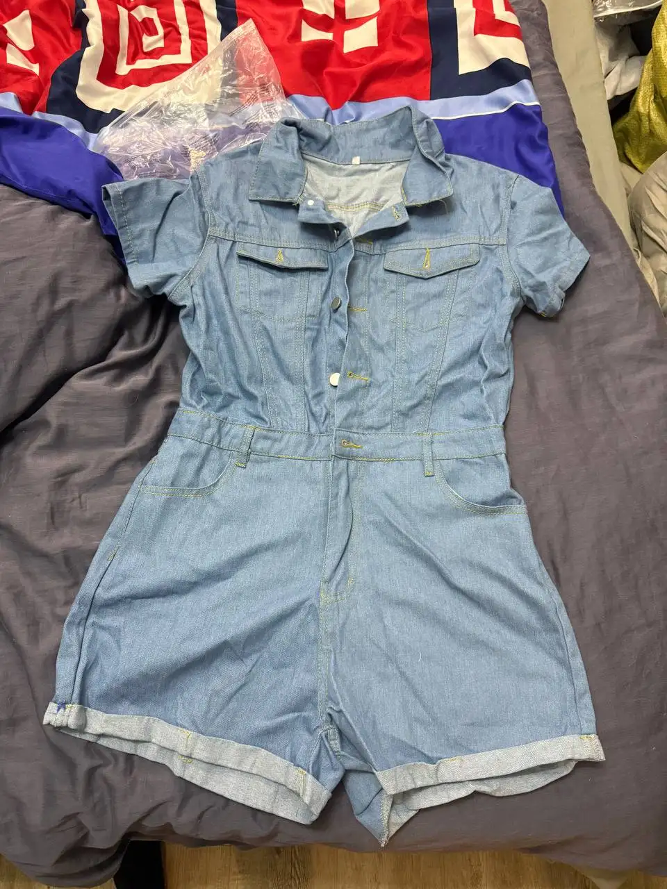 Продам комбез джинсовый, размер 46-48 - Верхняя одежда (Одежда) в Казань