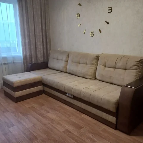 Угловой диван с выкатным механизмом и прямым модулем - Мебель в Казань