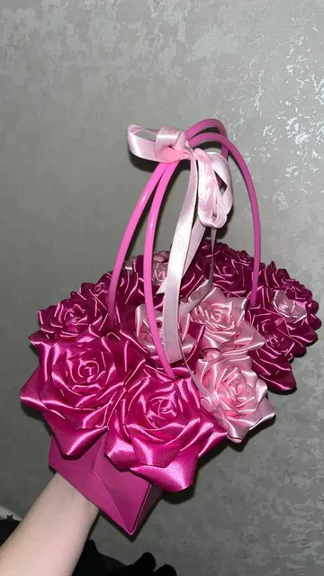 Продажа роз из атласных лент - Барахолка в Казань