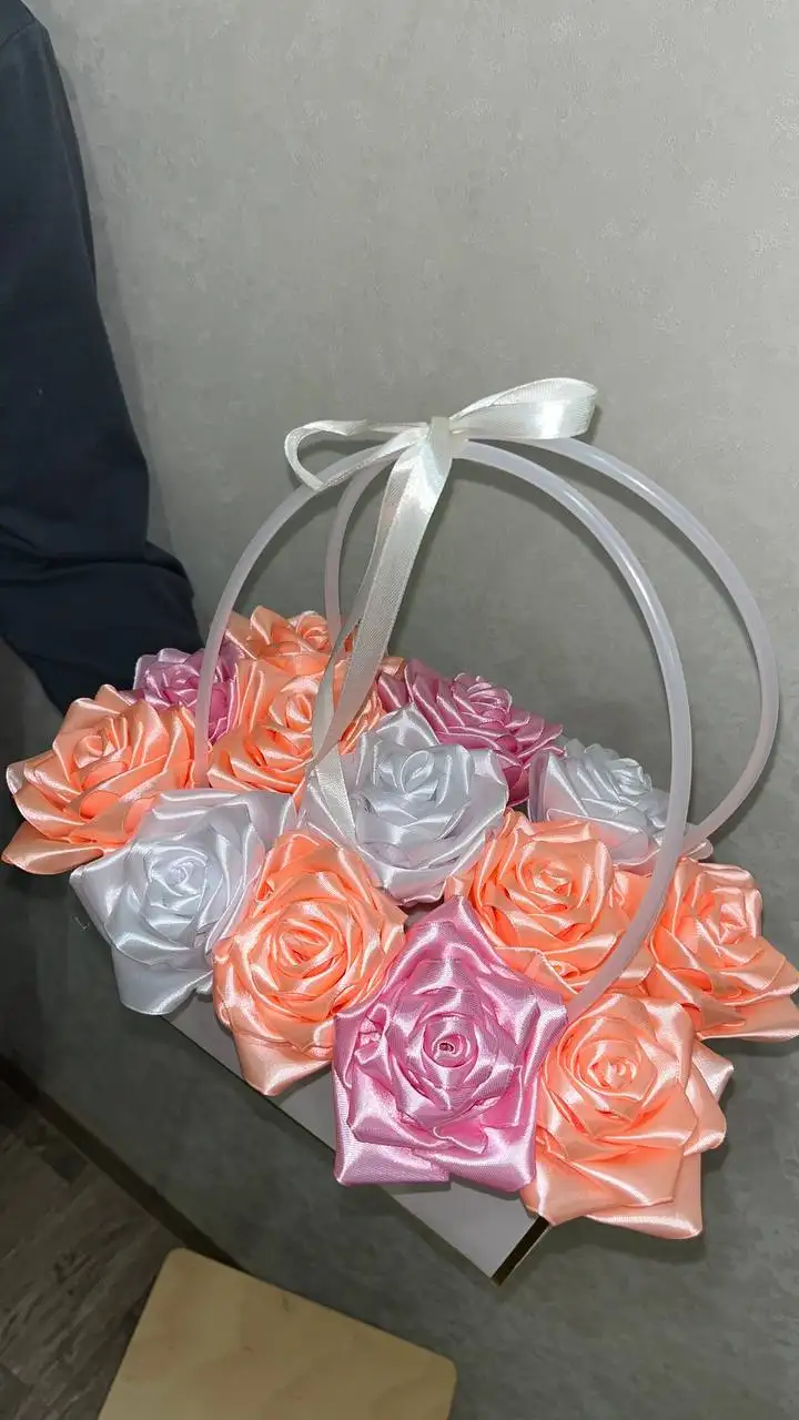 Продажа роз из атласных лент - Рукоделие (Барахолка) в Казань