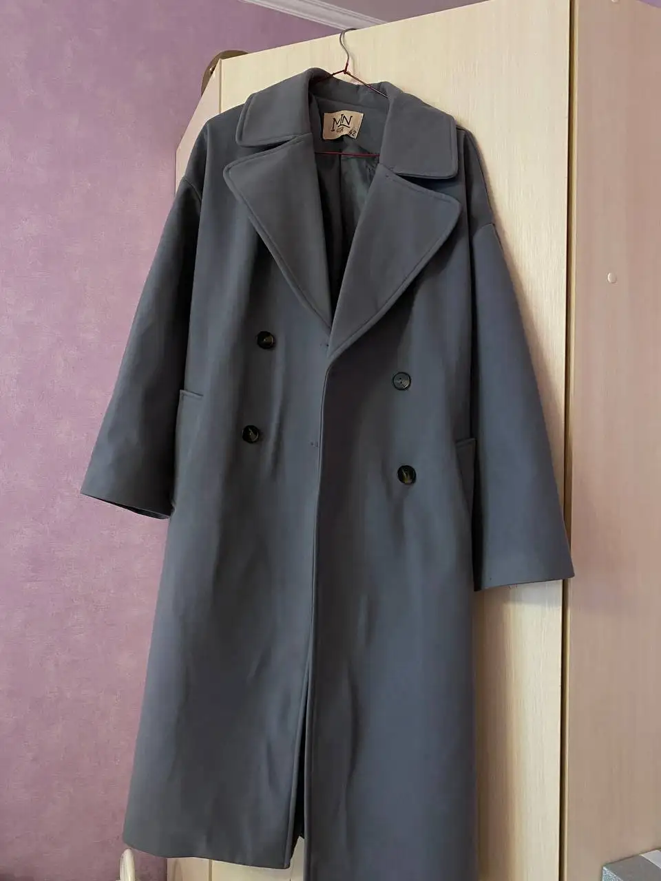 Пальто оверсайз с ремешком - Верхняя одежда (Одежда) в Казань