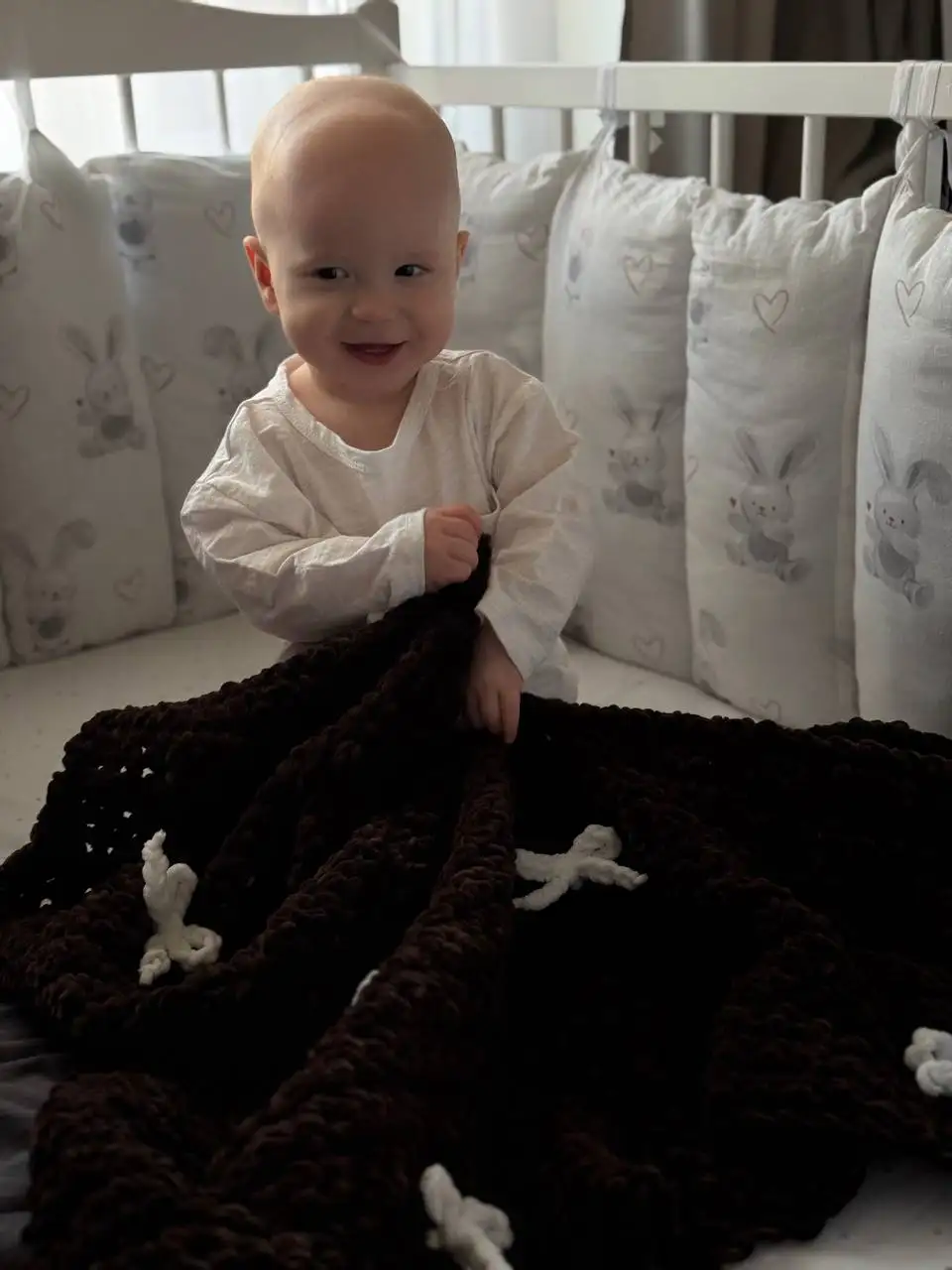 Детский плед с вышивкой имени на заказ - Текстиль (Одежда) в Казань