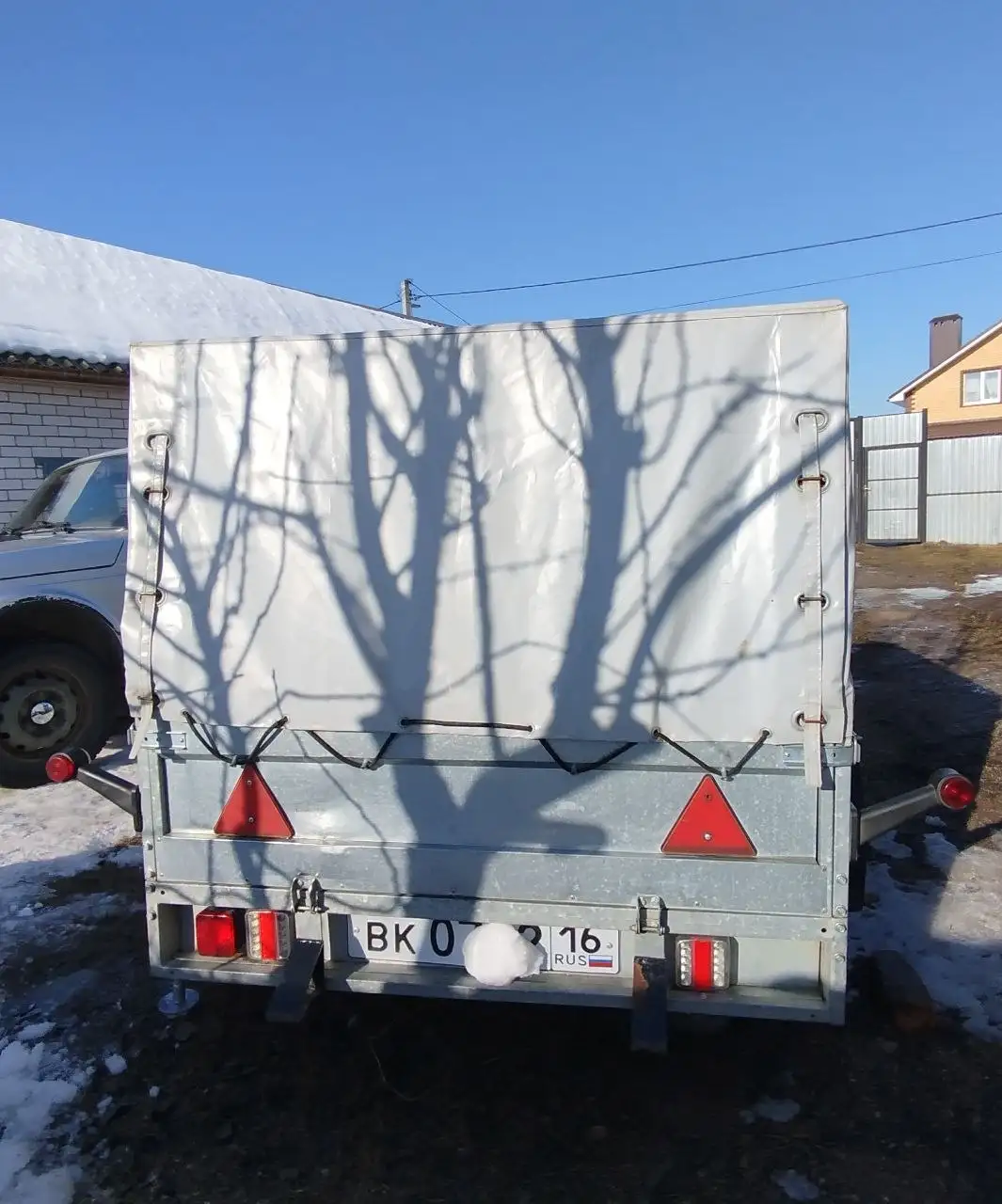 Продажа компактного оцинкованного прицепа для дачи и хозяйства - Прицепы (Барахолка) в Казань