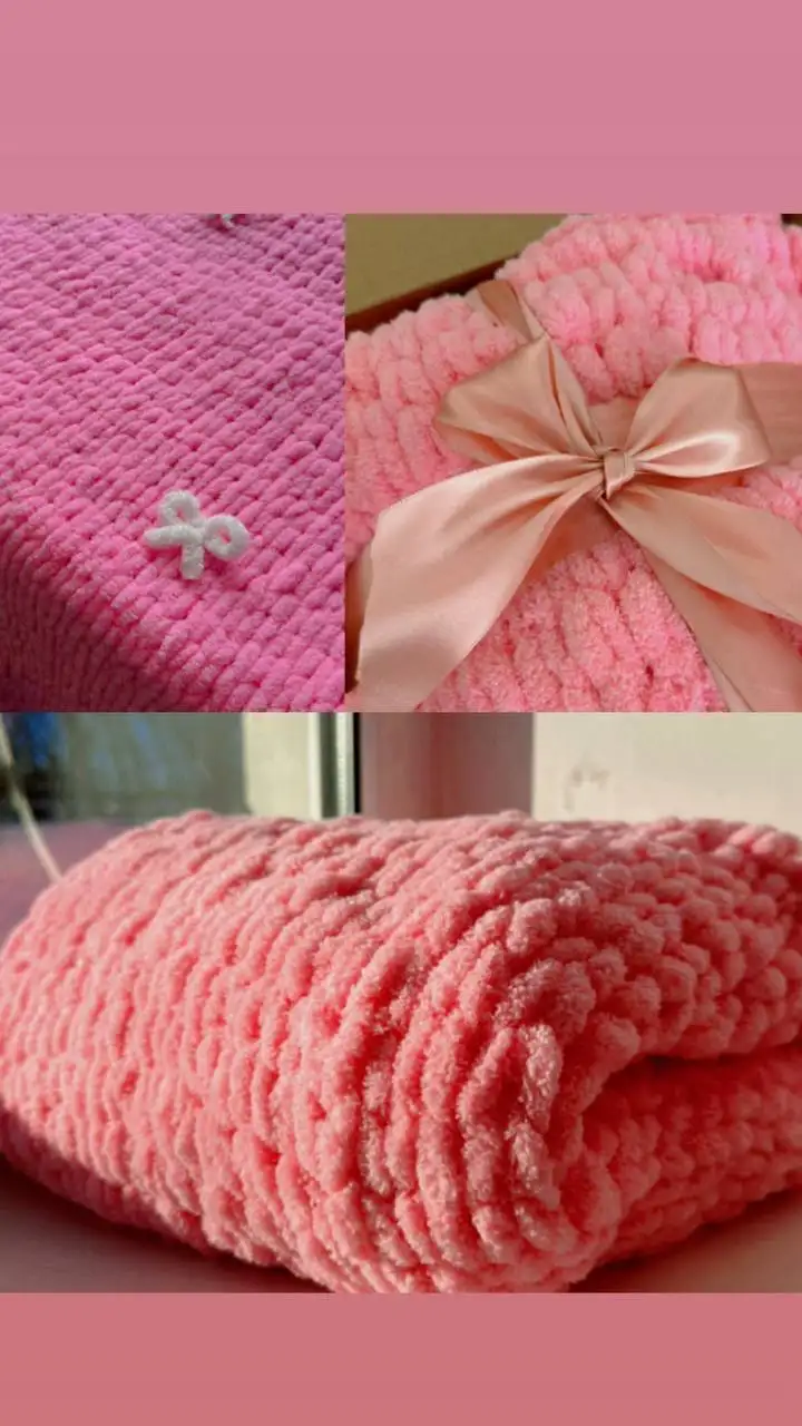 Детские пледы ручной работы из пряжи Alize Puffy - Текстиль (Барахолка) в Казань