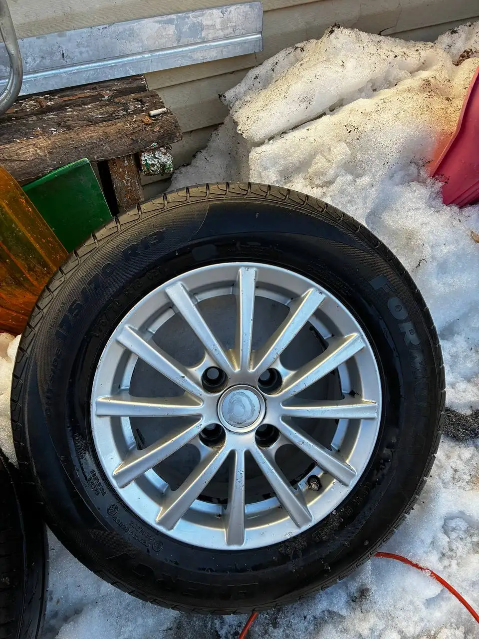 Продам диски с резиной 13r 175/70 - Запчасти (Авто) в Казань