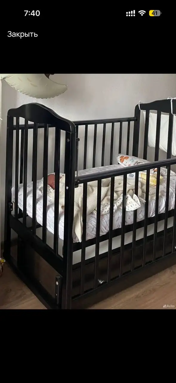 Кроватка маятник с матрасом - Товары для детей в Казань