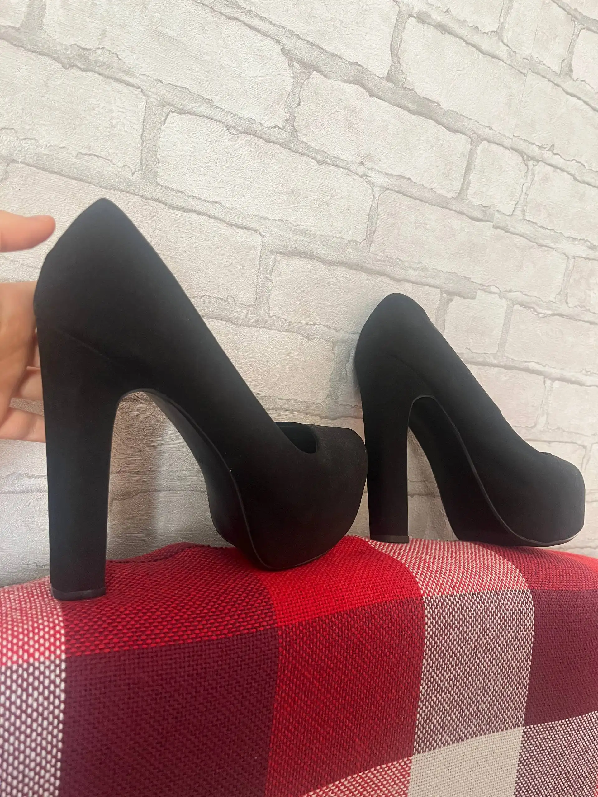 Туфли черные замшевые H&M размер 40 - Обувь (Одежда) в Казань