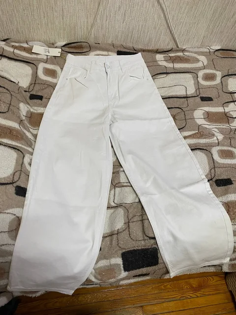 Джинсы женские белые широкие новые - Брюки в Казань