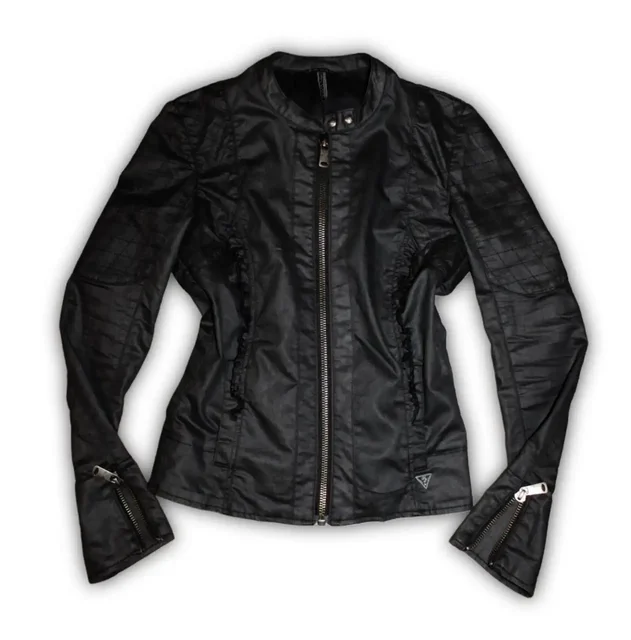 Куртка Guess Waxed Denim Moto Jacket - Одежда в Неизвестно
