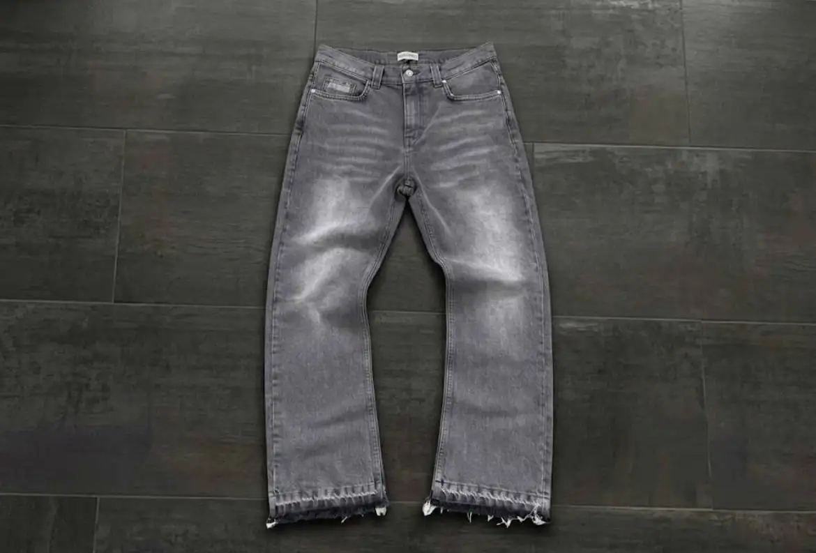 Джинсы Zara Flared jeans серые винтажные, размер М - Одежда в Казань