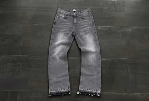 Джинсы Zara Flared jeans серые винтажные, размер М - Детская одежда в Казань