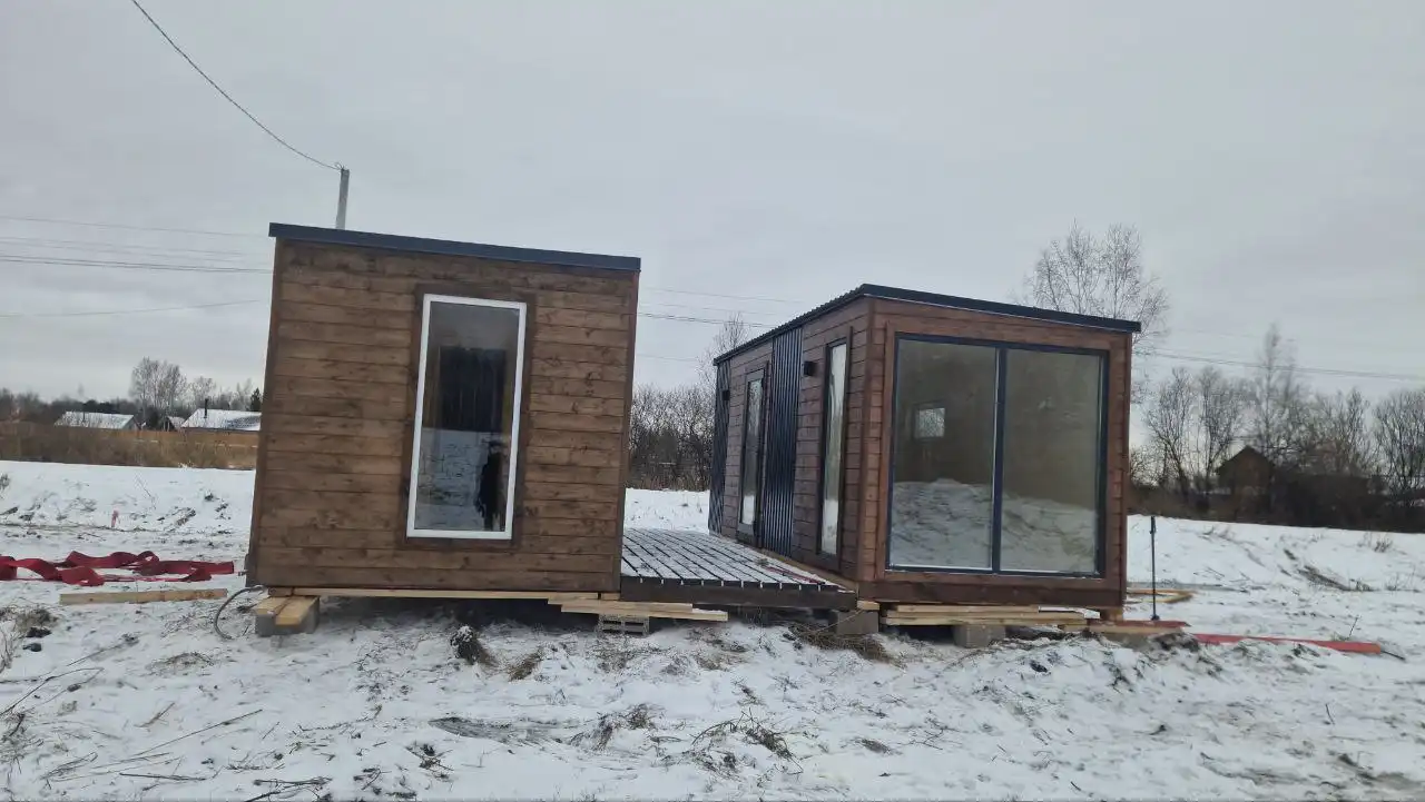 Готовый модульный дом с баней в коттеджном поселке МИЛАН - Дома, дачи, коттеджи (Недвижимость) в Тюмень