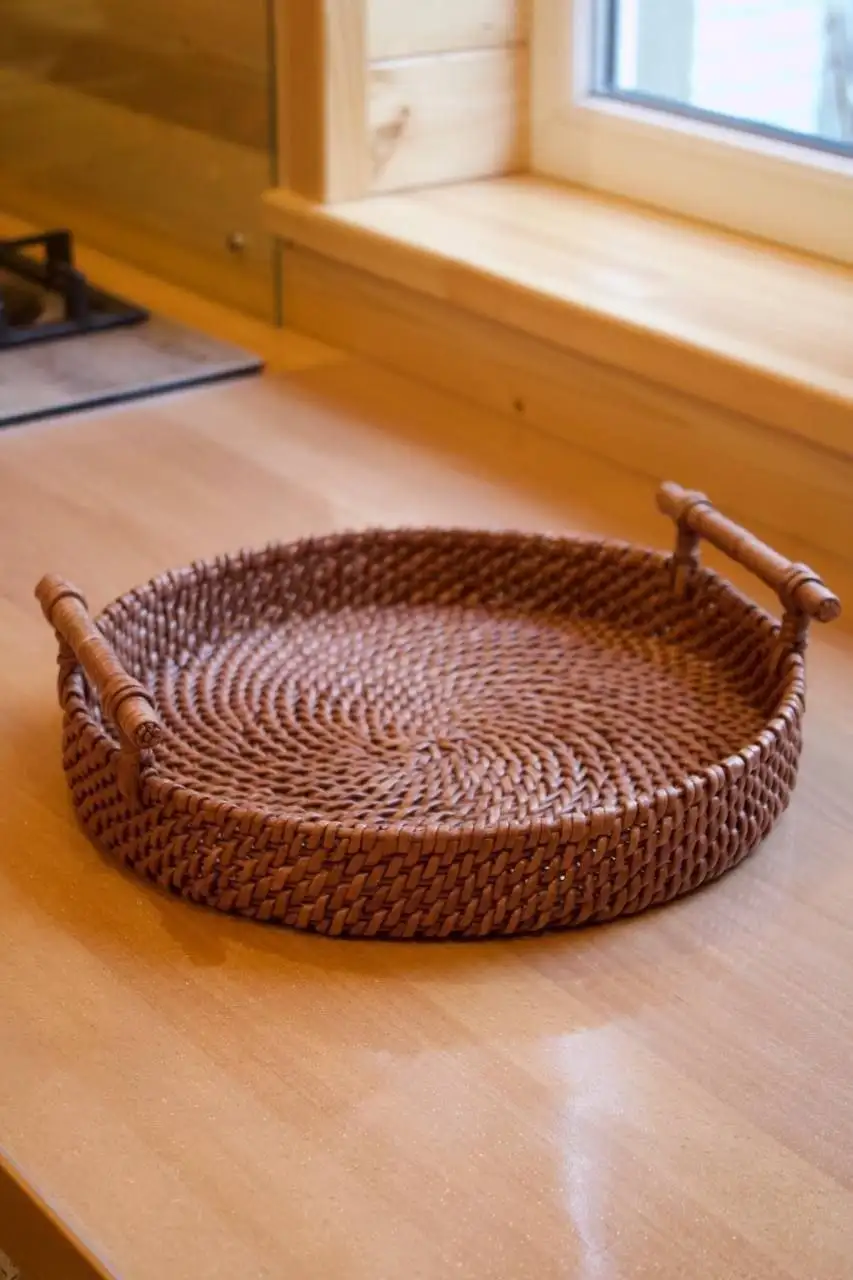Плетеные подносы из эко-лозы - Декор (Для дома и дачи) в Волноваха