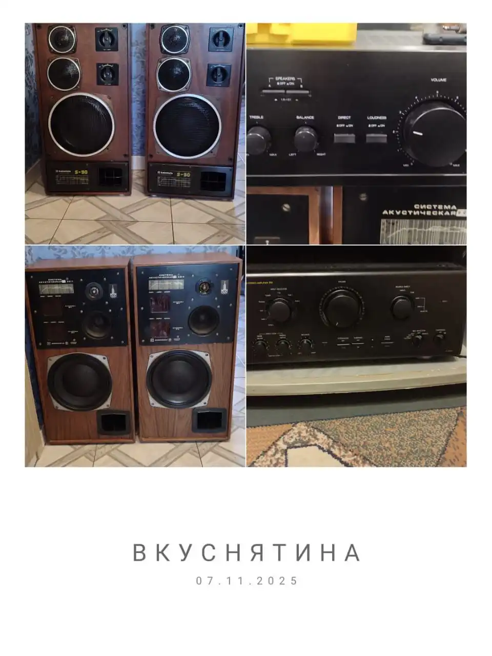 Продажа акустических систем и усилителей