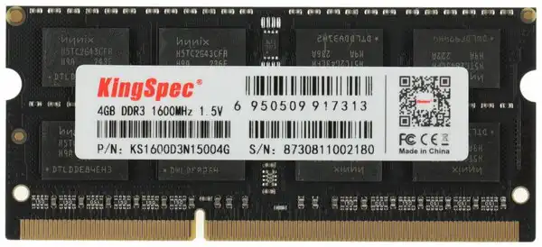 Оперативная память SO-DIMM DDR3 KINGSPEC KS1600D3N15004G - 4ГБ 1600МГц