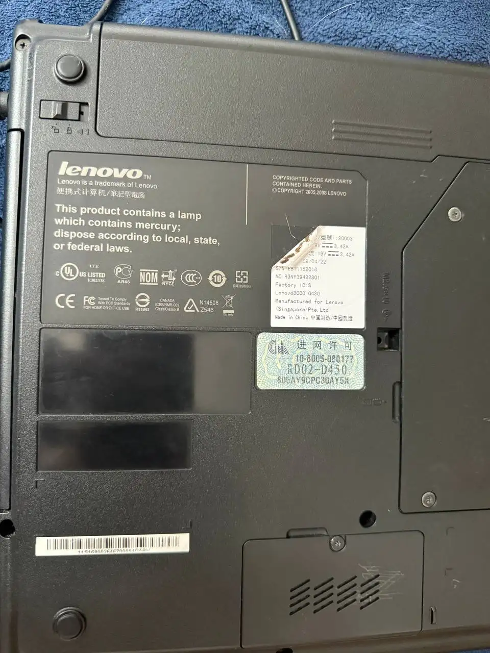 Ноутбук Lenovo 3000 g430 (не работает тачпад) - Ноутбуки (Электроника) в Самара