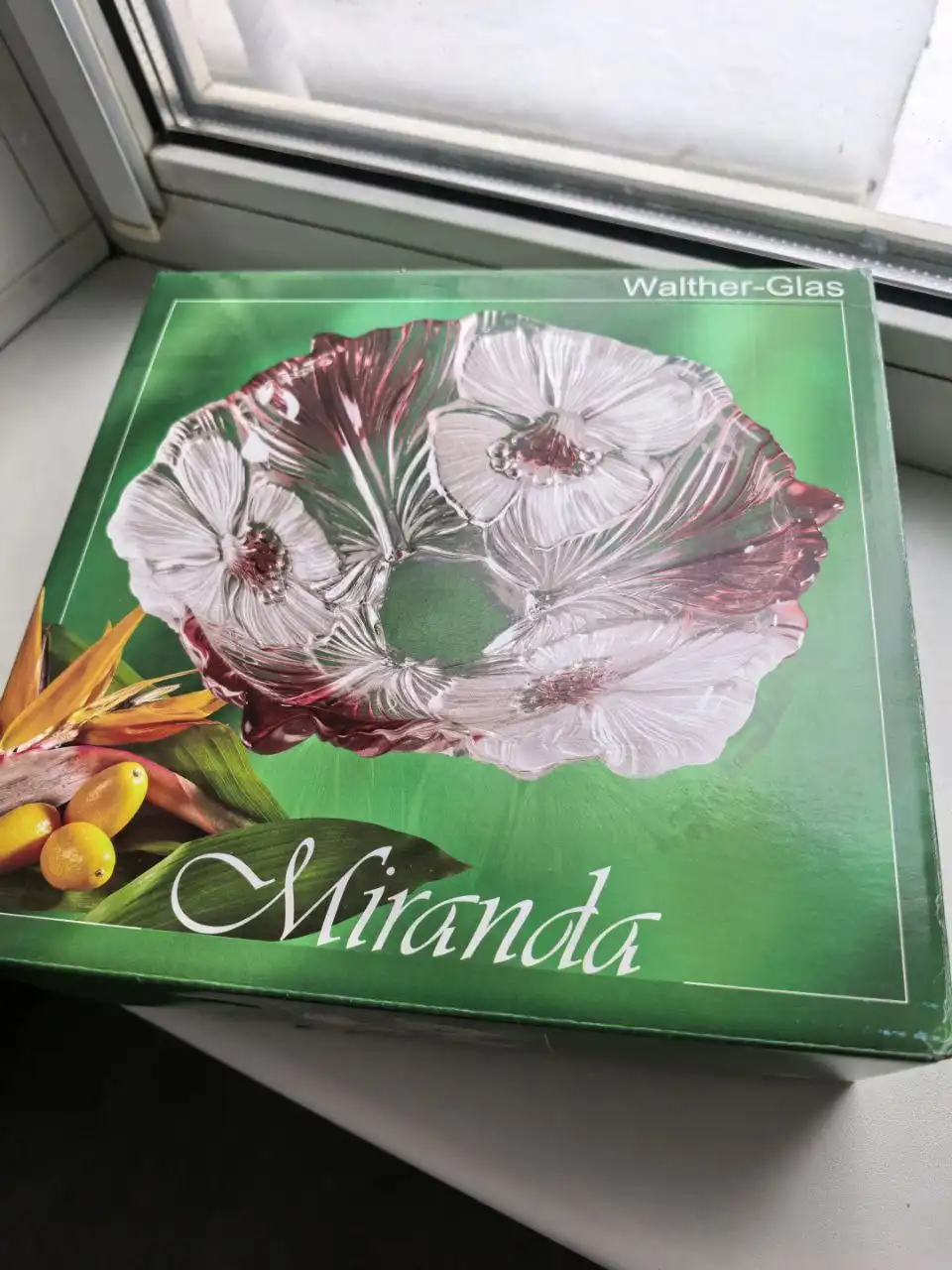 Винтажная ваза-фруктовница WALTHER GLAS Германия