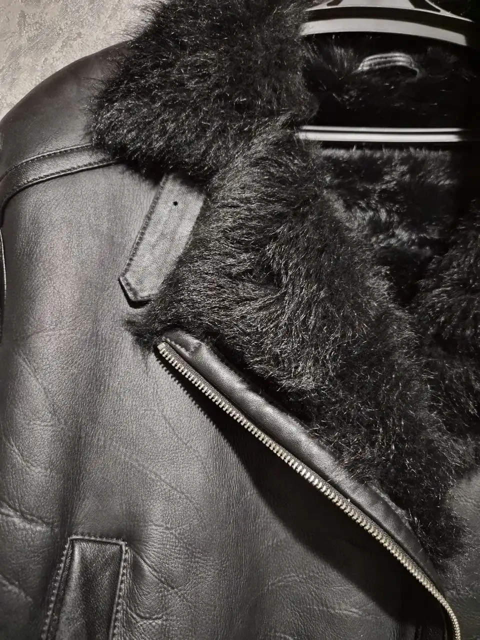 Женская дубленка из натуральной кожи и меха Тасканы