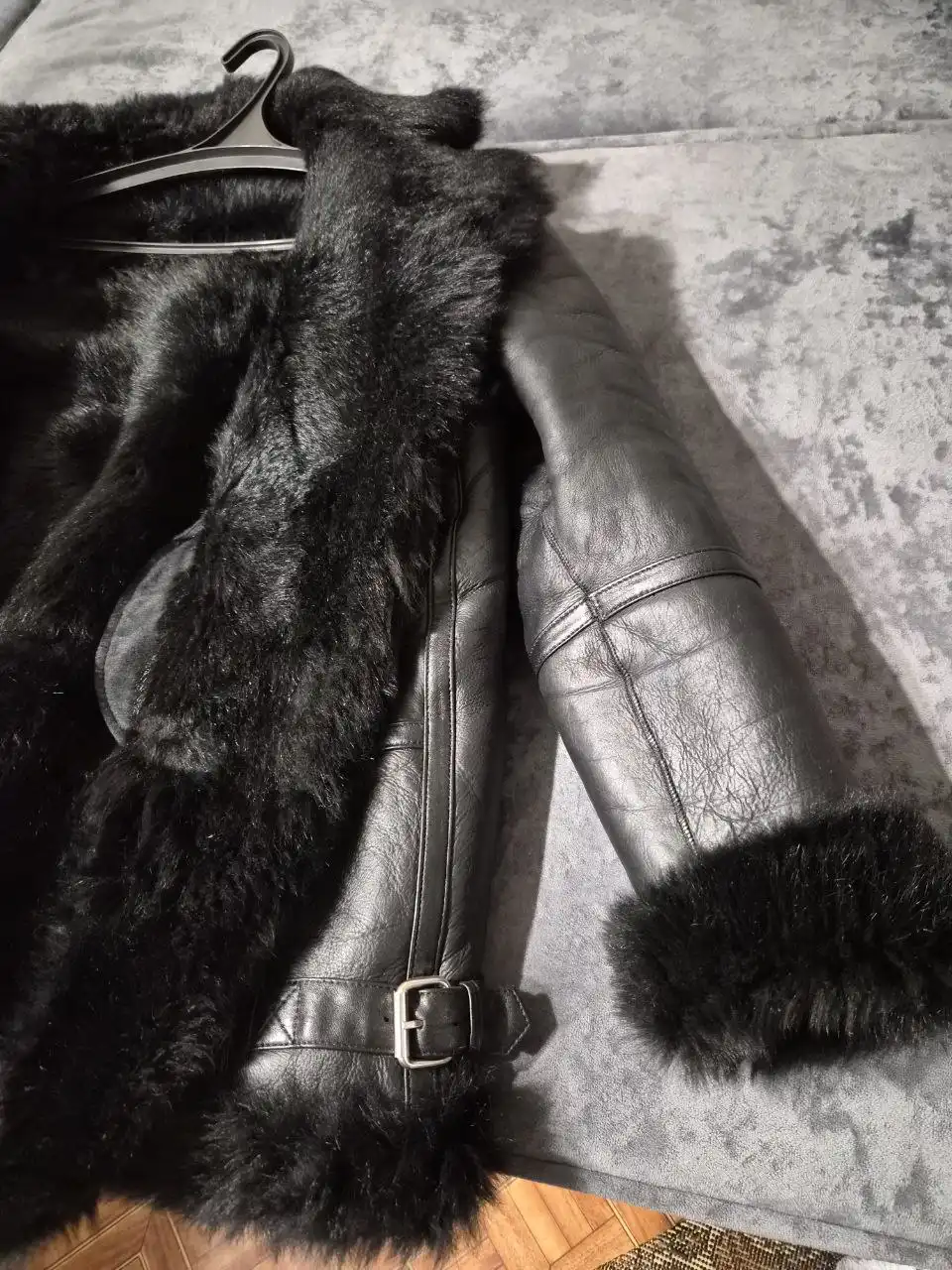 Женская дубленка из натуральной кожи и меха Тасканы