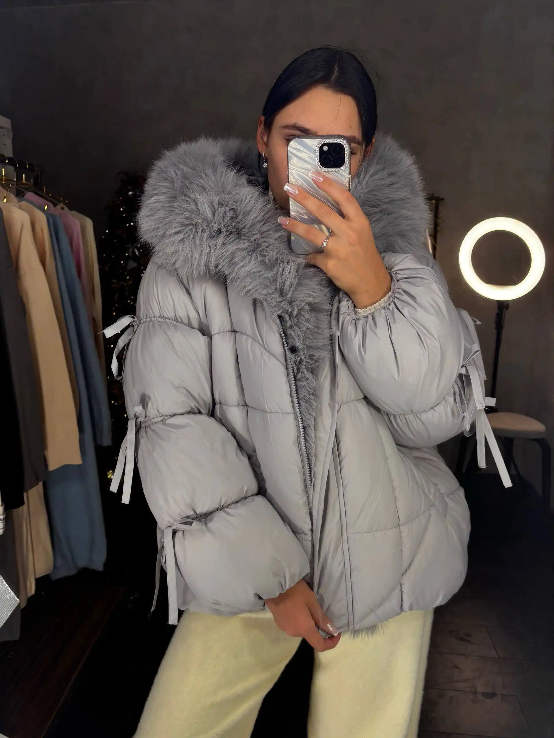 Трендовый пуховик новый с биркой