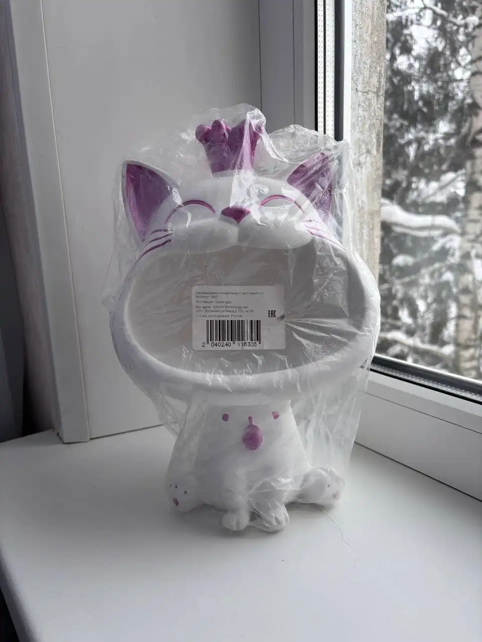 Конфетница в виде кота
