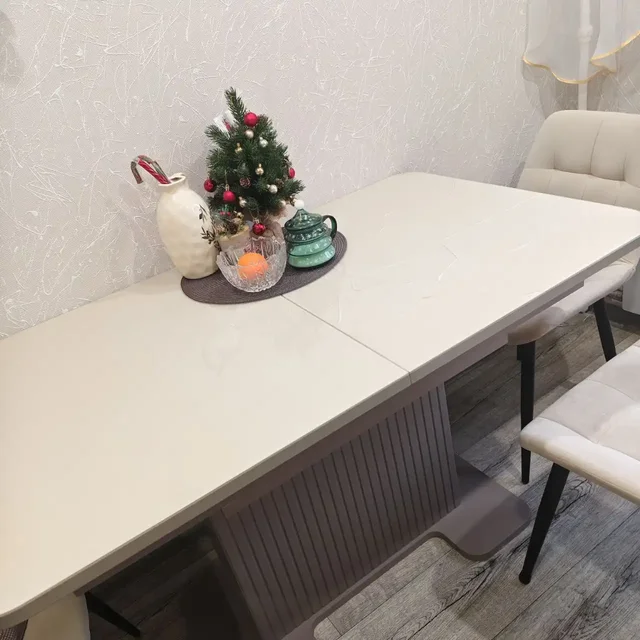 Раздвижной кухонный стол бежевого цвета - Растения в Самара