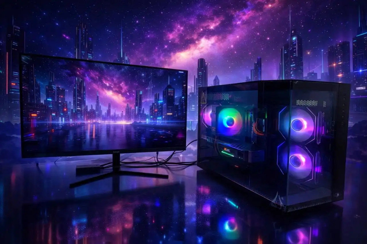 Высокопроизводительный игровой ПК с Ryzen 5 5600 и RTX 5060 - Компьютеры и комплектующие (Электроника) в Самара