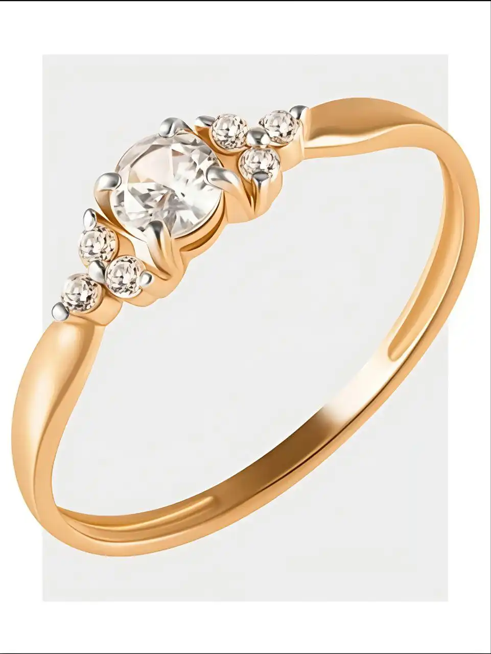 Ювелирное кольцо золотое 585 с фианитами - Ювелирные изделия (Барахолка) в Самара