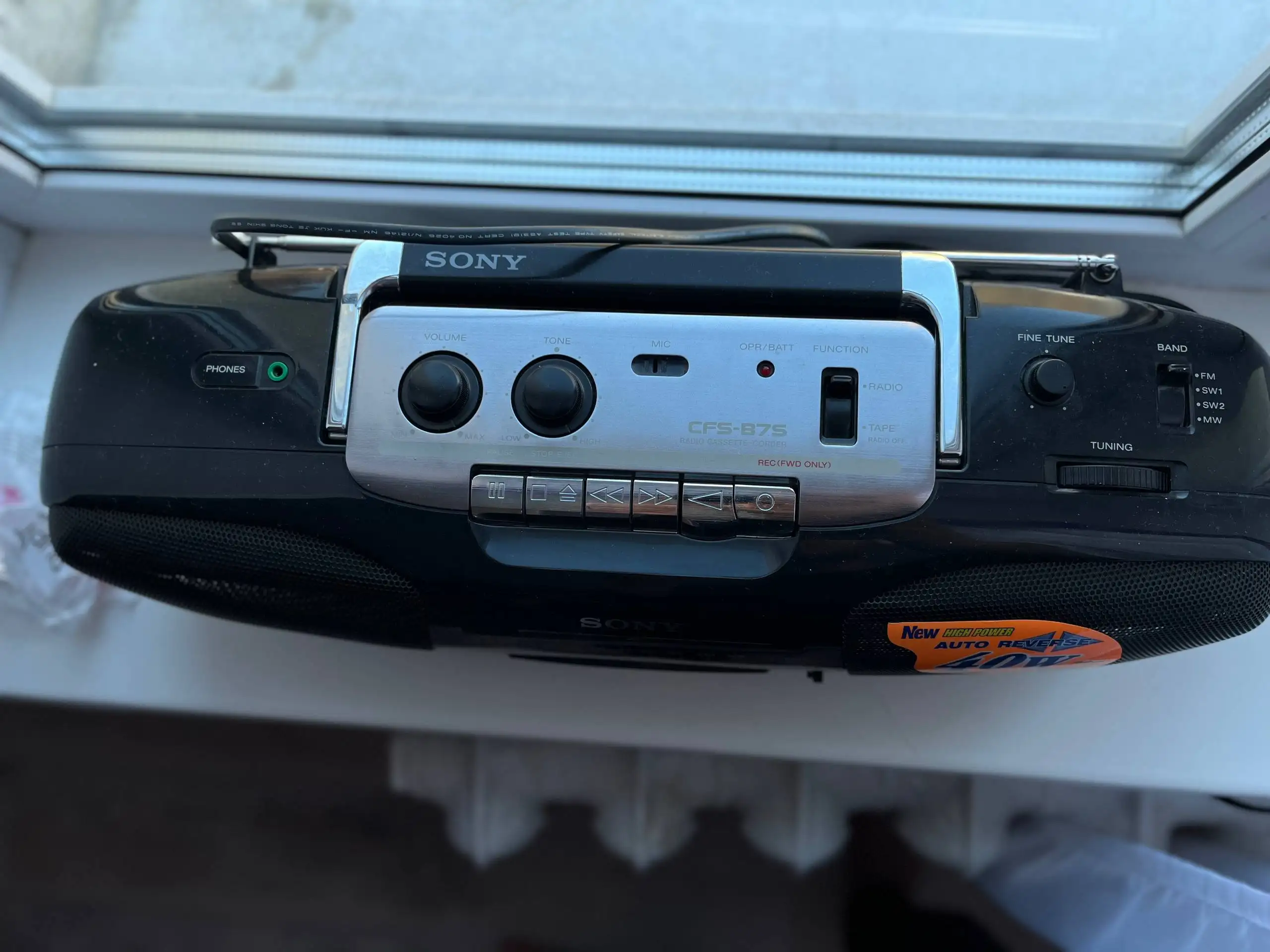 Винтажный кассетный магнитофон Sony CFS-B7S - Аудиотехника (Электроника) в Самара