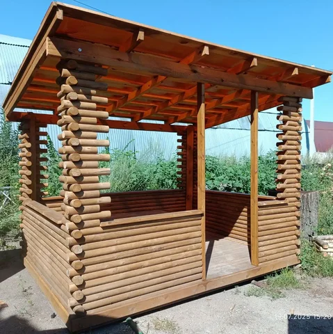 Летняя беседка 3250/2700 мм из сосны с поликарбонатной крышей - Бытовая химия в Самара