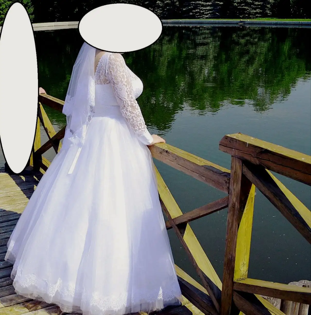 Продажа свадебного платья с подъюбником - Свадебная одежда (Одежда) в Самара