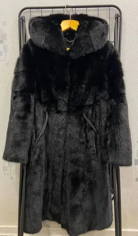 Продажа натуральной норковой шубы с капюшоном и ремешком - Свадебная одежда в Самара